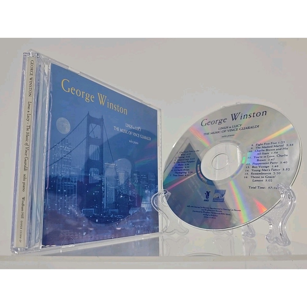 George Winston Linus & Lucy: The Music Of Vince Guaraldi CD Blue Solo Piano - EX